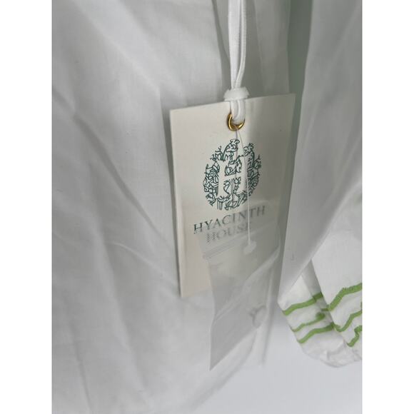 TUCKERNUCK Hyacinth House Green Embroidery Erin Blouse NWT Size XS - Picture 11 of 13